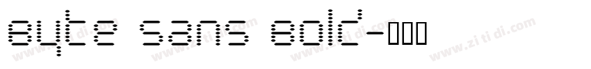 Byte Sans Bold字体转换